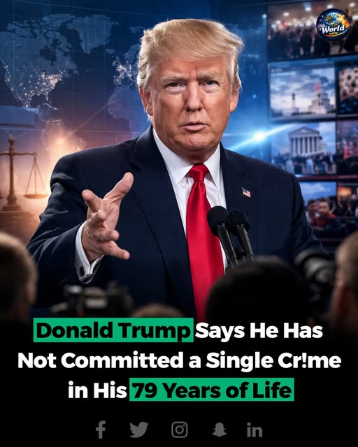 Donald Trump claims he has never committed a single crime in his entire life — a statement that’s now fueling intense debate.