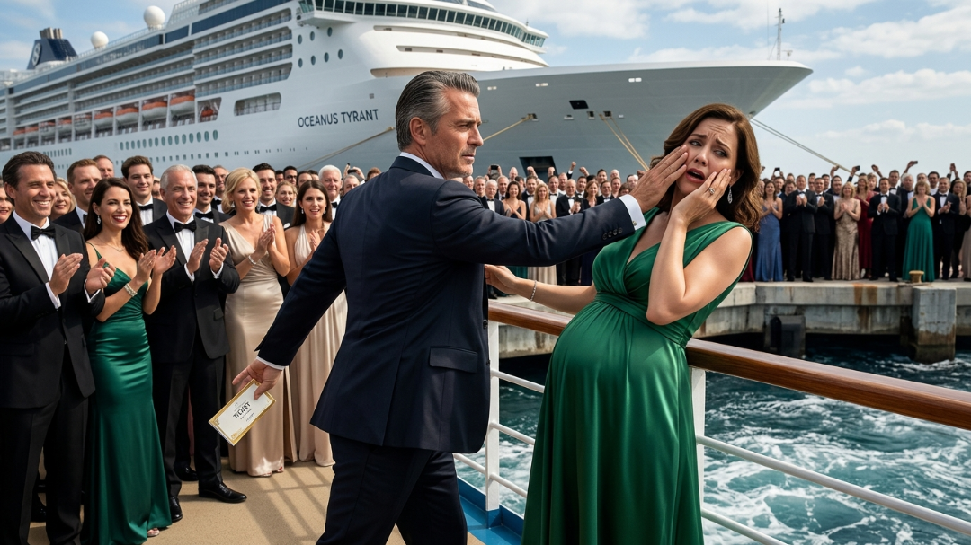 The Millionaire Slapped His Pregnant Wife And Kicked Her Off The Cruise Ship… 10 Minutes Later, The Entire Vessel Was Forced To Turn Back.