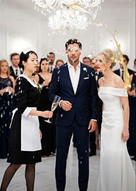 The MAID Knocked the GROOM's Drink at His Own WEDDING — Seconds Later a VIDEO Exposed the BRIDE