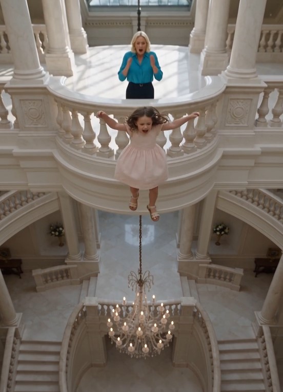 My eight-year-old daughter fell thirty feet from our balcony—because my wife pushed her. I caught Lily seconds before she hit the marble floor, and when I looked up, Victoria was already pretending it was an accident.