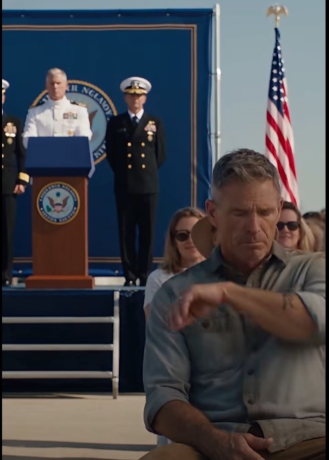 A four-star admiral was presiding over a prestigious naval academy graduation when he spotted a faded tattoo on a stranger’s arm—and nearly forgot how to breathe. He had last seen that symbol 24 years ago aboard a sinking covert vessel, moments before its commander sacrificed himself to save seven men. The Navy had officially declared that commander dead. So why was he sitting alone in the back row?