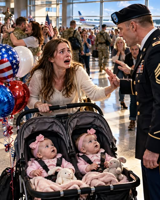 "My husband was due home after a nine-month deployment, ready to meet his newborn twin daughters for the first time — I had both girls at the arrivals gate when a soldier touched my shoulder and told me, ""He's not coming.""