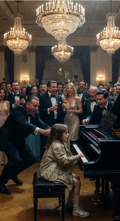 A Homeless Little Girl Played A Dead Woman’s Song… And The Billionaire Froze
