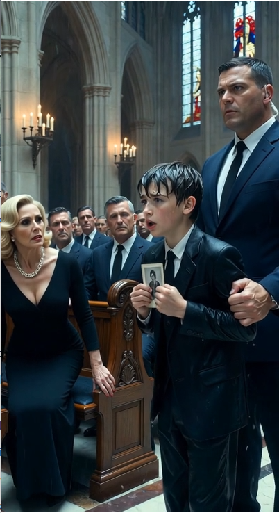 The Homeless Boy Walked Into A Billionaire’s Funeral… Then Whispered Something That Made The Widow Collapse