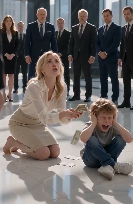 The Billionaire Offered $750,000 to Calm Her Screaming Son… But the Janitor Whispered One Word That Changed Everything