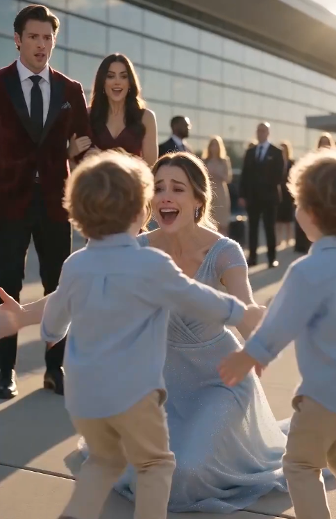 He Mocked His Ex-Wife for Being Alone… Then Three Little Boys Ran From a Bentley Calling Her “Mom”
