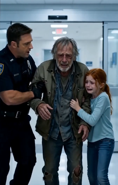 Please… save my granddaughter!” The elderly man’s voice trembled through the crowded hospital lobby. In his arms was a little girl burning with fever, her small face pale with exhaustion.