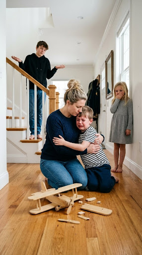 My stepson smashed my 8-year-old son’s handmade airplane, looked me in the eye, and said I was not his real mom—so that night, I stopped