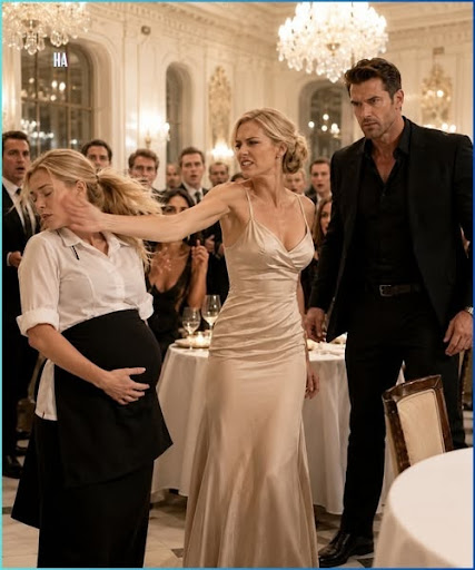 The Pregnant Waitress Was Slapped in Front of Everyone Until the Most Feared Man in the Ballroom Said Her Name