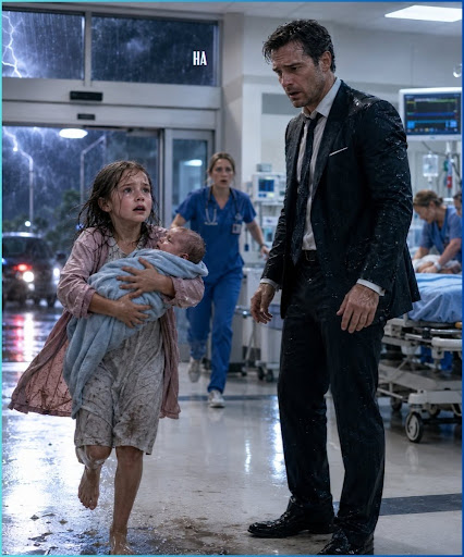 20"A CEO Saw a Little Girl Run Into the ER With a Baby in Her Arms and Realized the Storm Had Brought Him the Truth He Once Ignored