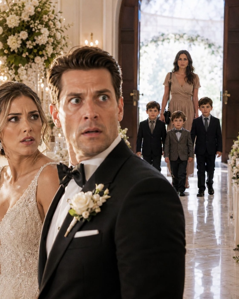 After Eleven Years of Blaming Me for Having No Children, My Ex-Husband Saw Three Kids Walk Into His Wedding