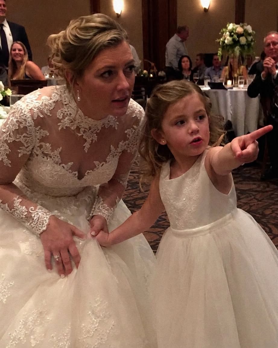 My daughter tugged on my wedding dress and said, "I saw new Daddy and Uncle Peter do something bad" — what I did next shocked all 200 guests.