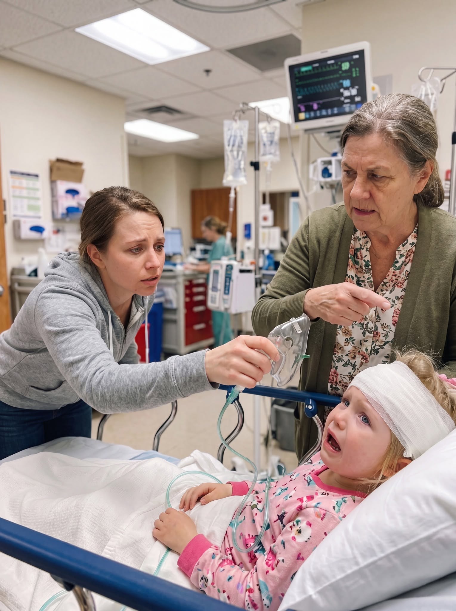 My four-year-old daughter was in the ICU after a terrifying fall when my parents stormed into the hospital demanding, “That bill wasn't paid. What's the hold up?” When I refused, my mother suddenly interfered with my little girl’s oxygen mask and tossed it aside, saying, “Well, she's gone now. You can come with us.” I still remember the alarms that followed.