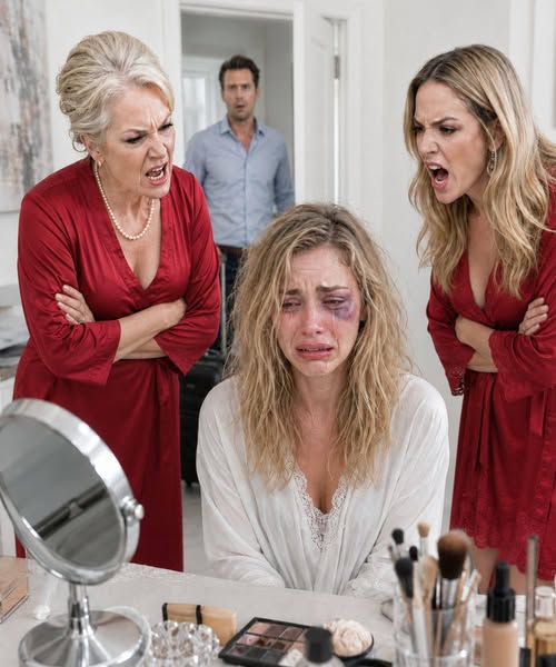 MY MOTHER-IN-LAW FORCED ME TO SIT IN FRONT OF THE MIRROR WHILE SHE CALLED ME A LIAR—THEN MY HUSBAND WALKED IN AND SAW WHAT HIS FAMILY HAD BEEN HIDING**