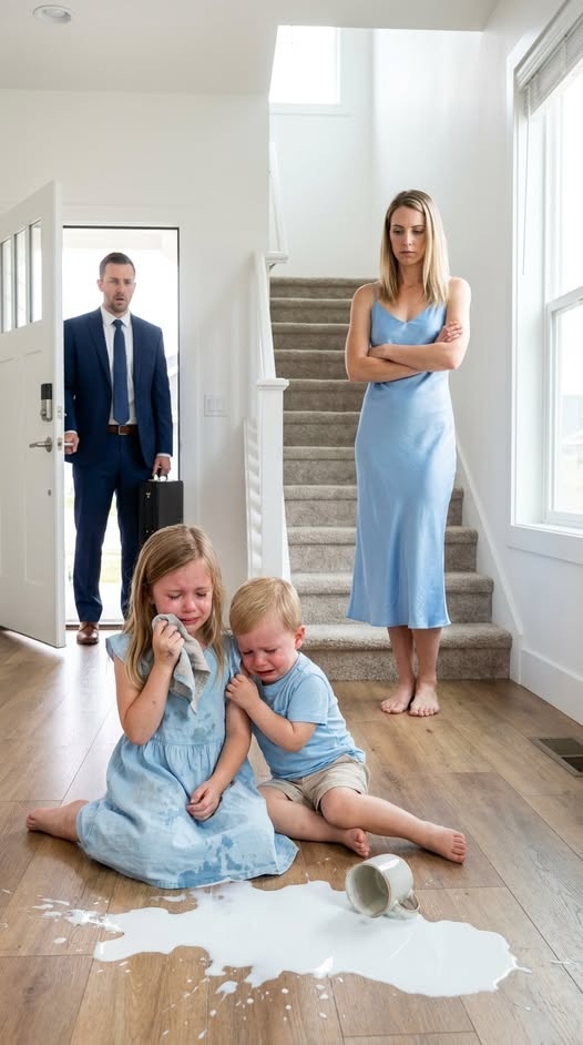 Huddled on the Chilly Hallway Floor, an Eight-Year-Old Girl Held Her Baby Brother Close and Whispered, "We'll Behave... Please Don't Be Angry." She Never Realized Her Father Was Only Steps Away—About to Uncover the Painful Truth He Had Missed for Years. For most of his adult life, Gideon Mercer believed he had created the ideal family.