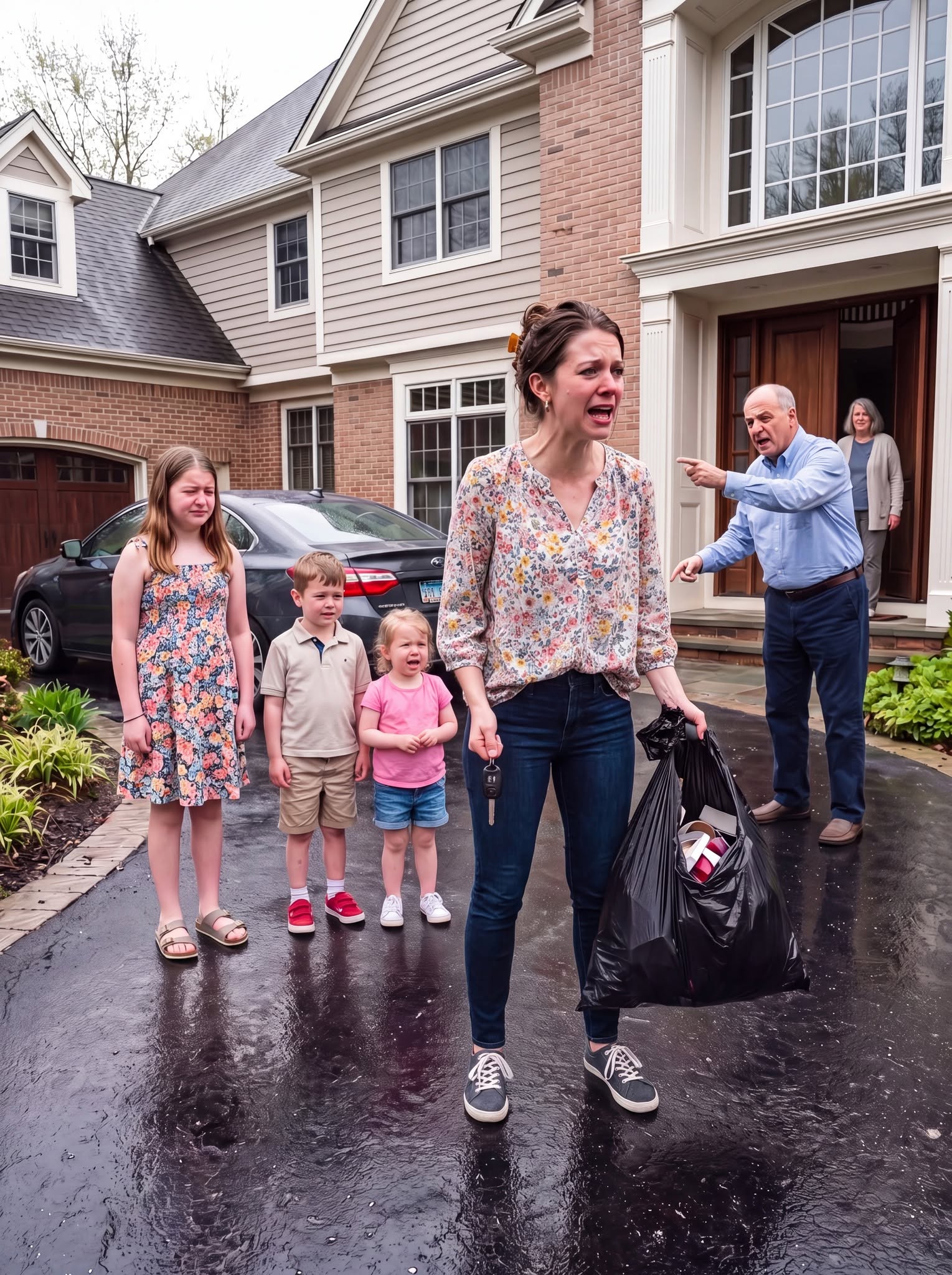 My Husband Chose Another Woman Over Our Family, So I Took Our Three Children to My Parents for Shelter—But My Father Looked at Us, Slowly Closed the Door, My Brother Refused to Help, My Sister Called Me "Impulsive"... So I Picked Up a Garbage Bag and Whispered Three Words That Changed Everything