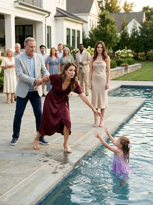 My Six-Year-Old Daughter Fell Into My Parents’ Pool—Then My Father Held Me Back and Whispered, “Don’t Ruin This Family Over a Child’s Mistake”**