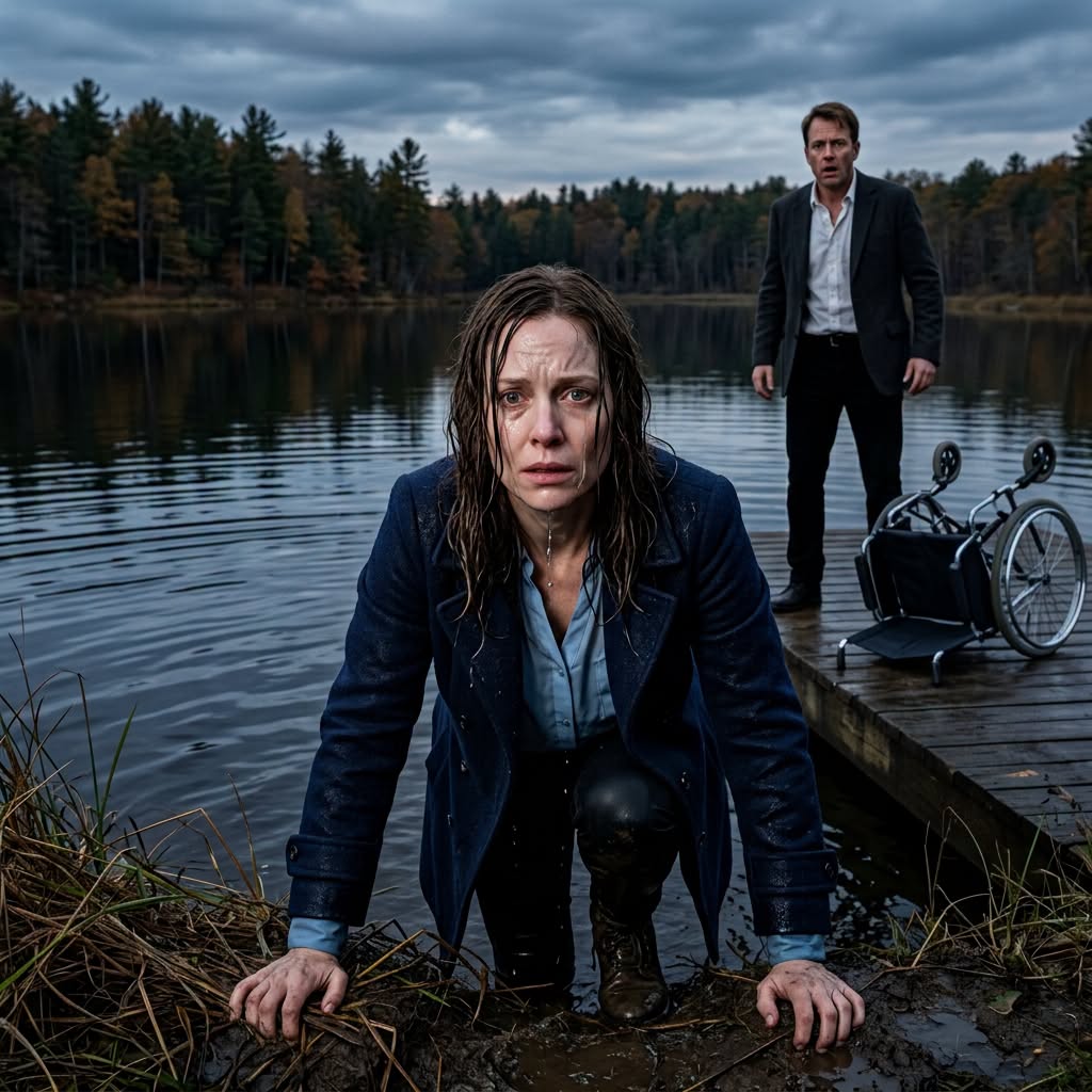 My Husband Pushed Me Into the Lake, Shouting, “Everything Is Mine!” I Sank Fast. My Legs Would Not Move—Until Suddenly, They Did. I Reached the Shore Alive, and at That Exact Moment, Something Happened That Neither of Us Could Have Expected...