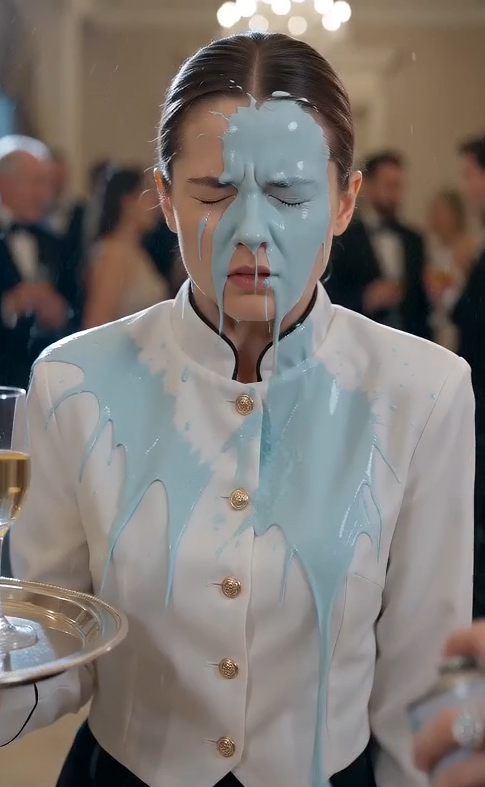 80"She Thought Pouring Paint on the Maid Would Make Her Disappear Until the Billionaire Made the Whole Room Watch Her Fall