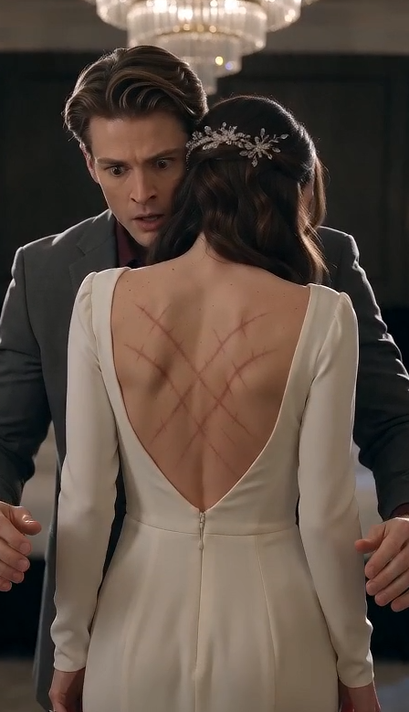 40"On our wedding night, I gently eased down the back of my wife’s gown and went still when I saw the marks hidden beneath the fabric. “Claire,” I whispered, my voice barely steady.