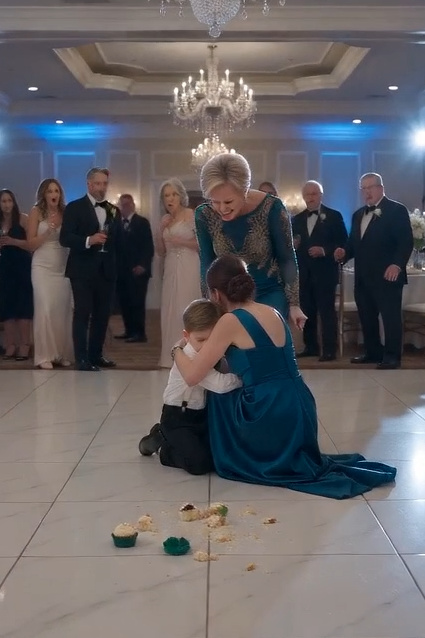 37"At my husband’s older sister’s wedding, my son only took one piece of cake, yet my MIL slapped him so hard he fell down in front of all the guests. His innocent words immediately made the groom’s family call off the wedding…