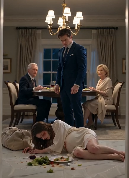 64"My mother-in-law shoved me so hard during dinner that I crashed onto the kitchen floor, and my husband stood over me and said I deserved it.