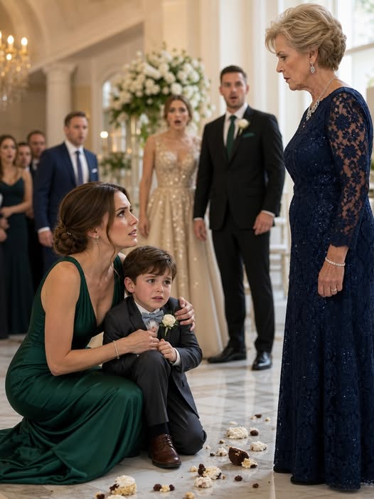 At My Sister-in-Law's Luxury Wedding, My Hungry Five-Year-Old Son Was Knocked To The Floor After His Grandmother Snatched Away His Cupcake While My Husband Coldly Whispered, "We'll Talk Later"—But Minutes Later, My Son's Innocent Words Exposed My Missing House Fund, A Hidden Yellow Envelope, And The Secret That Forced The Groom To Postpone The Wedding