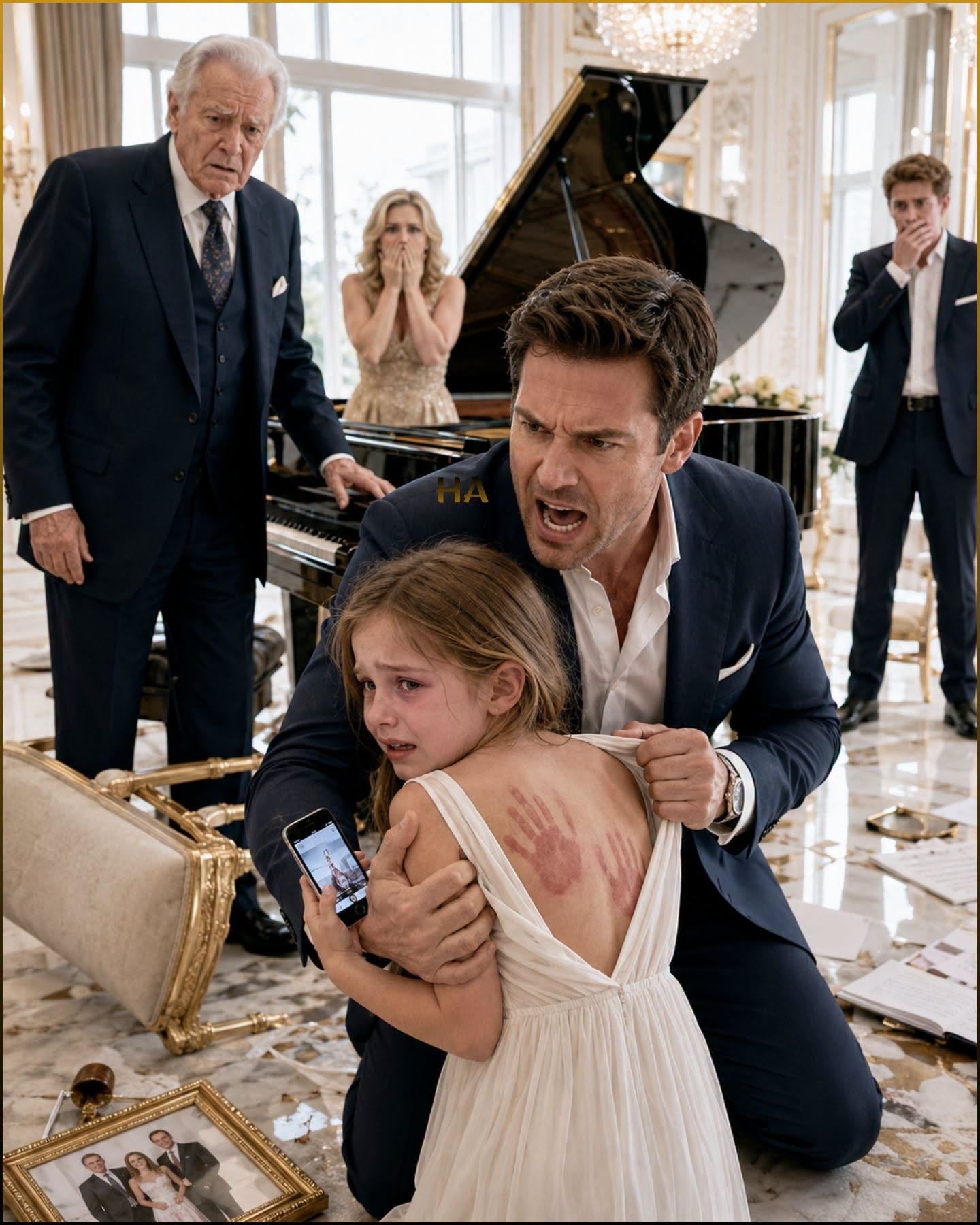 At 8 Years Old, The Billionaire Grandfather Bought Her Piano and Broke Her Silence —Then an 8-Year-Old’s “Come Alone” Text Made Her Father Burn the Whitaker Dynasty Down… Then the Handprints on Her Back Exposed the Whole Family
