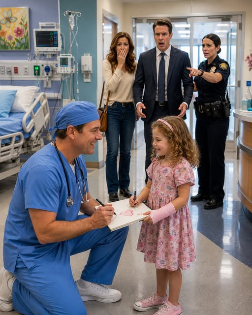 Everyone Accused My Seven-Year-Old Daughter Of Attacking A Wealthy Classmate, And Two Officers Arrived To Take Her Away—But Minutes Later, The Boy's Surgeon Father Knelt Before Her In The Hospital Waiting Room And Revealed The Truth Nobody Had Expected The Day Everyone Believed My Daughter Had Done Something Terrible
