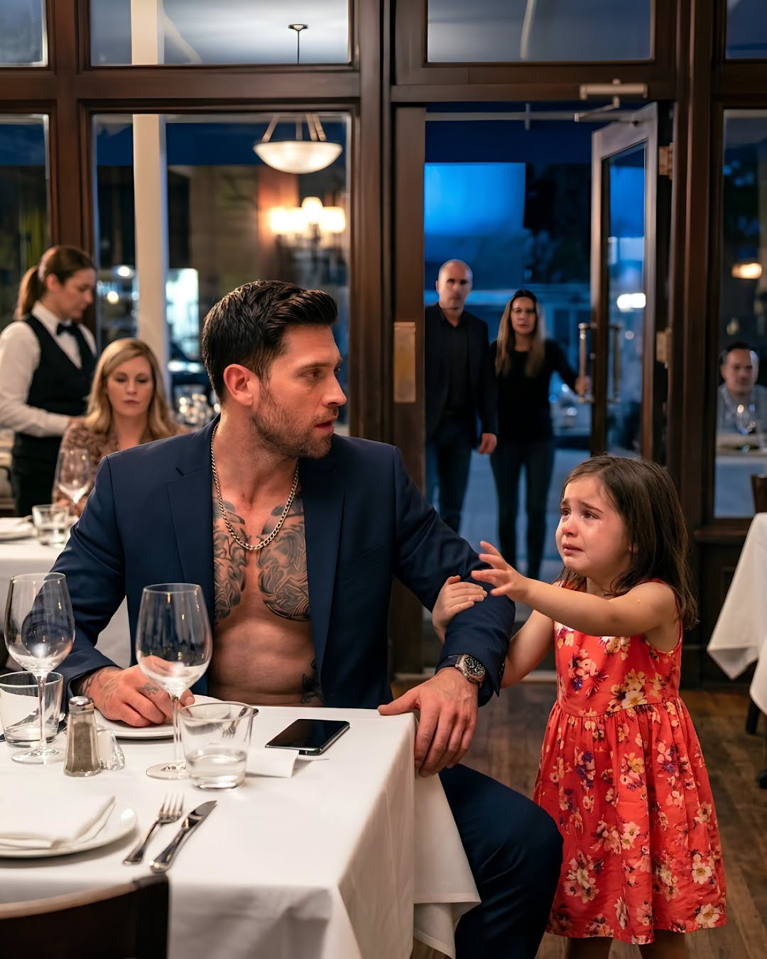 THE MAFIA BOSS’S BLIND DATE NEVER ARRIVED—UNTIL A TERRIFIED, BLEEDING LITTLE GIRL RAN UP SCREAMING, “THEY’RE KILLING MY MAMA!”