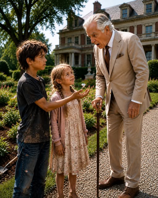 MY SISTER AND I CLEANED A BILLIONAIRE’S GARDEN FOR FOOD—THEN HIS WIFE’S LOST RING EXPOSED THE FAMILY SECRET HE HAD BEEN SEARCHING FOR
