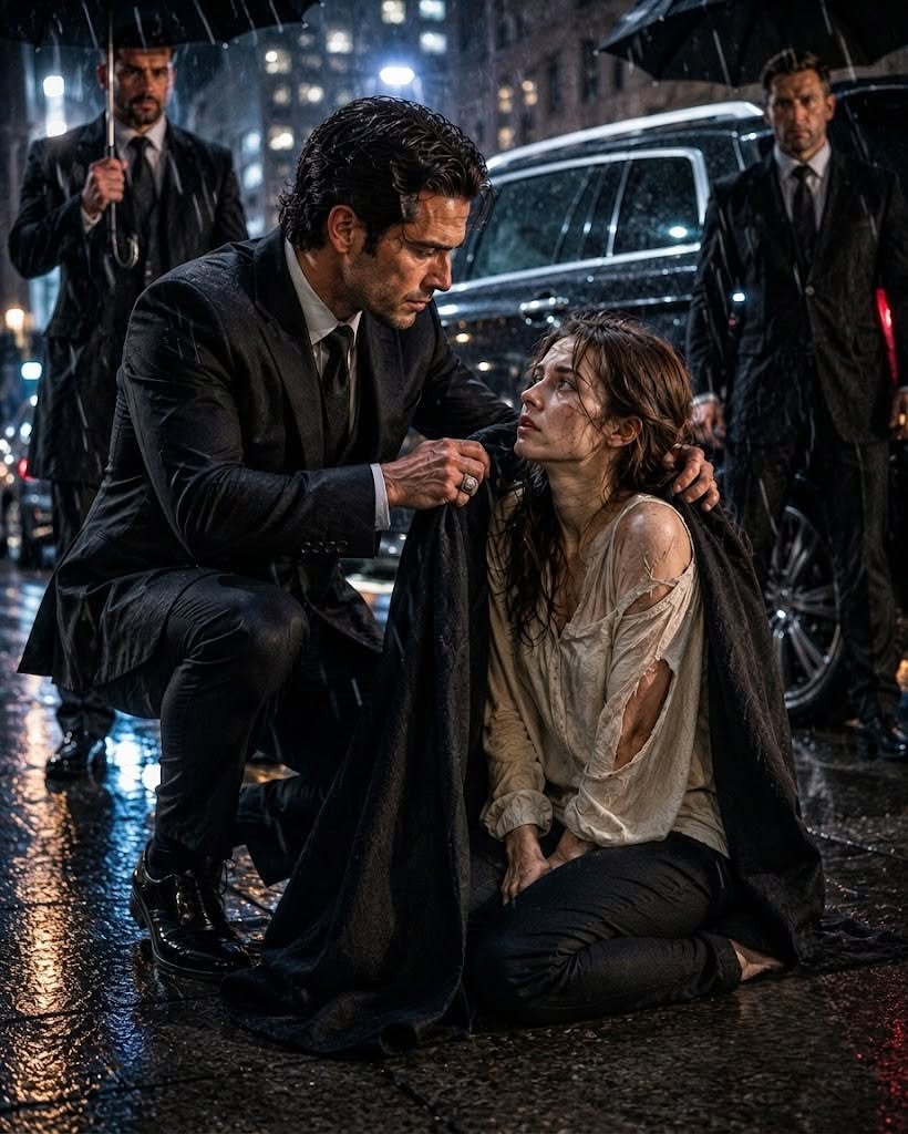 THE MAFIA BOSS FOUND A BEATEN WOMAN IN THE RAIN—THEN DISCOVERED SHE WAS TRAPPED BY THE MAN WHO HAD BEEN USING HER FOR MONTHS