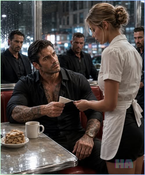 The Waitress Scribbled Four Outside and Twenty Minutes on the Mafia Boss’s Check, but What He Learned About Her Dead Brother Changed Everything  The first thing Emily Rivers wrote on Adrian Mercer’s check was the total.