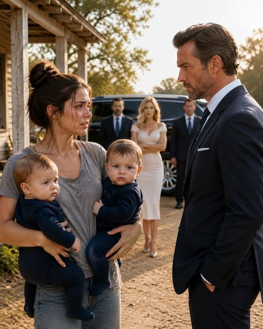 I divorced my wife because I believed the perfect lie. One year later, I found her standing beside a dusty road outside Springfield, holding twin babies with my eyes, my smile, and my hair. The moment I looked into those tiny faces, I realized someone hadn't just destroyed my marriage—they had stolen an entire year of my children's lives.
