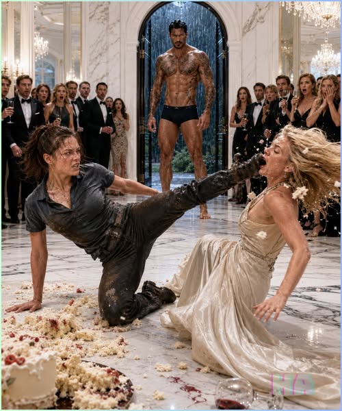 THE BILLIONAIRE MAFIA BOSS’S FIANCÉE MADE A POOR DELIVERY WOMAN KNEEL BEFORE SIXTY GUESTS, BUT ONE FLYING KICK EXPOSED THE SECRET SHE HAD BEEN HIDING IN HIS HOUSE