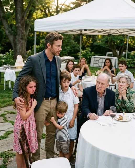 When I arrived at my mother’s 70th birthday party, I found my three children wearing aprons, serving my family like domestic workers.  My father raised his glass in front of everyone and said, “This is how they’ll learn their place.”