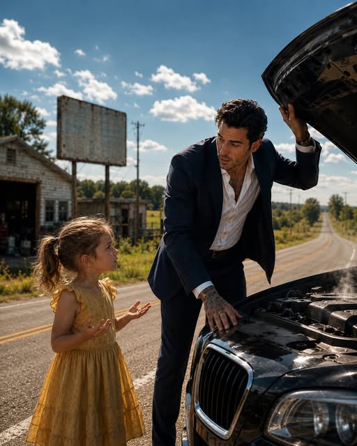 A Little Girl Told the Mafia Boss, “My Mom Can Fix Your Car”—Then the Broken Sedan, a Black SUV, and One Betrayed Route Led Him to the Family He Never Expected