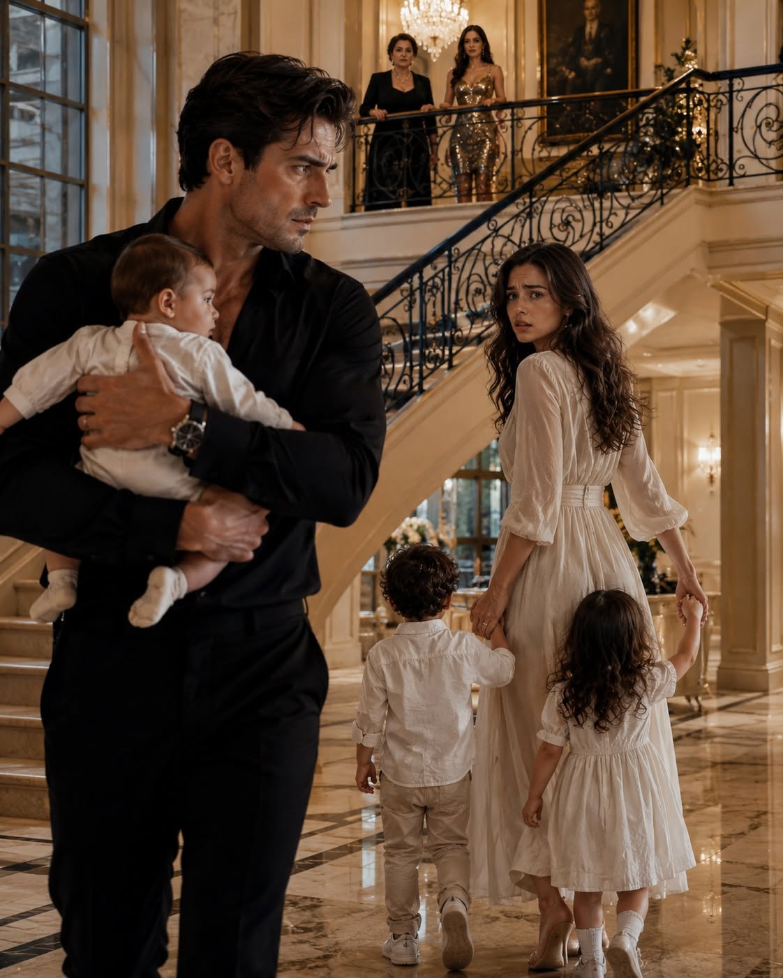 Four years after my husband destroyed our secret marriage and convinced me I meant nothing to him, I saw Sebastian Vale across Central Park and ran with a stroller carrying three children he never knew existed. I almost escaped—until my son turned around, and Sebastian saw the same gray eyes that had belonged to Vale men for generations.