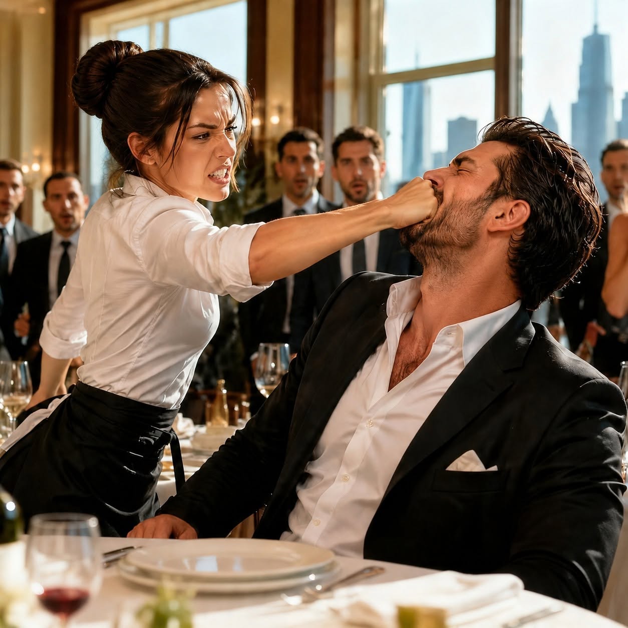 The mafia boss laughed when his man grabbed the waitress, but after she dropped him to the diner floor, her past came back with a name she had spent 18 years trying to forget