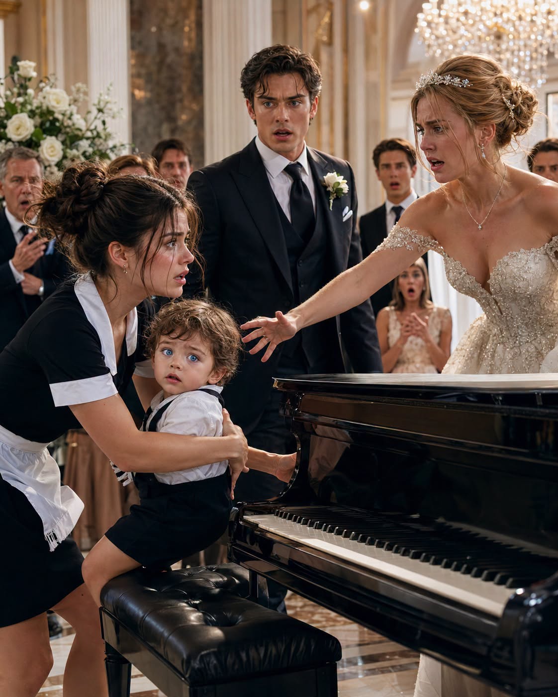 His Fiancée Shoved the Maid's Toddler Off the Piano Bench — One Look at the Child's Eyes Ended the Wedding Before It Began