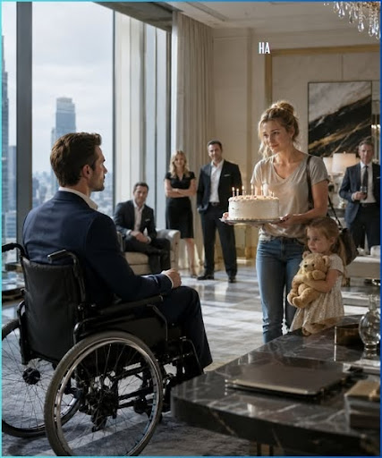 No one came to the paralyzed boss’s birthday until a broke single mother walked in with a cake and changed his war. The ballroom cost fifty thousand dollars to rent, the champagne came in from France, the orchids had been flown in that morning, and every chair in the room remained empty.