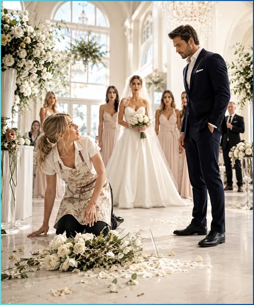 THE WEDDING FLORIST DROPPED HER FLOWERS WHEN THE BRIDE’S BILLIONAIRE BROTHER WALKED IN, BUT WHAT HE DID BEFORE THE CEREMONY CHANGED BOTH THEIR LIVES