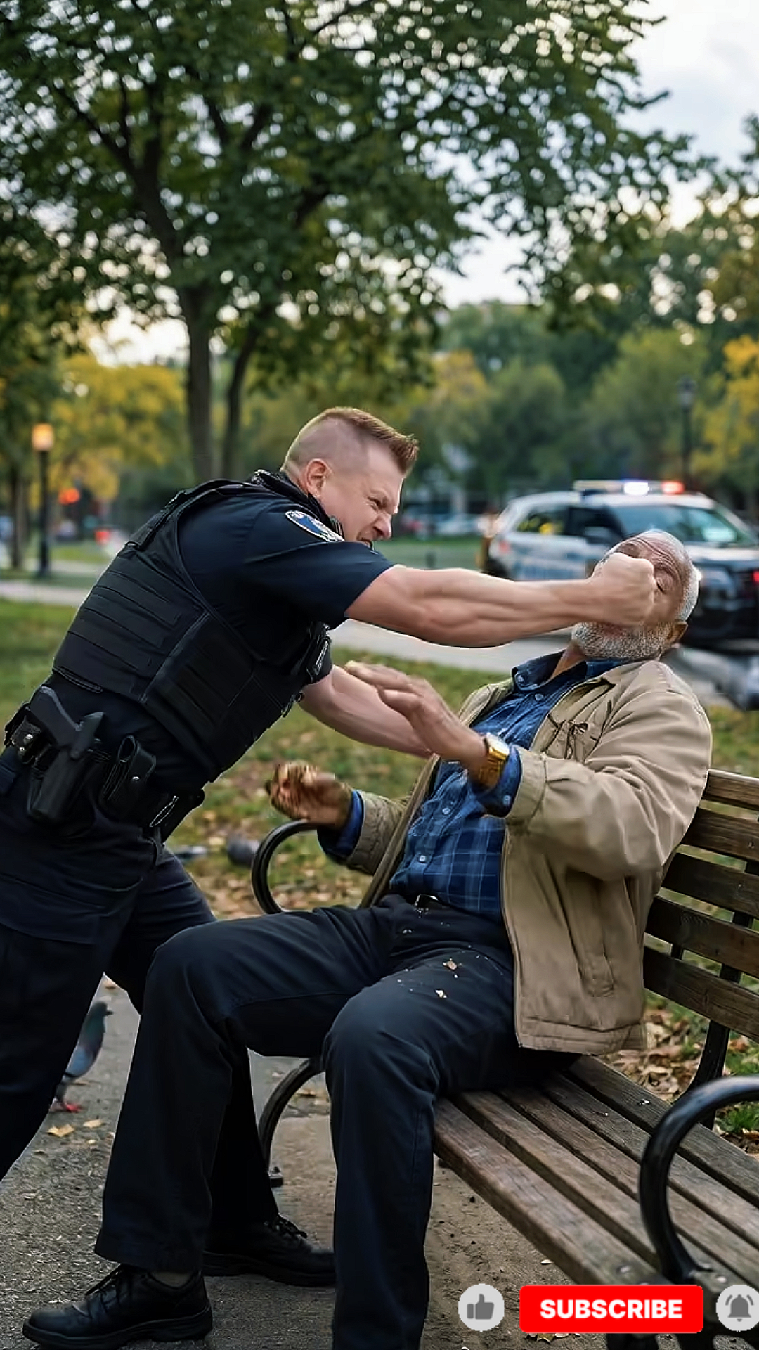 He Slapped an Elderly Black Man for Feeding Birds… Then One Sentence Destroyed His Badge—and Exposed an Entire Police Department