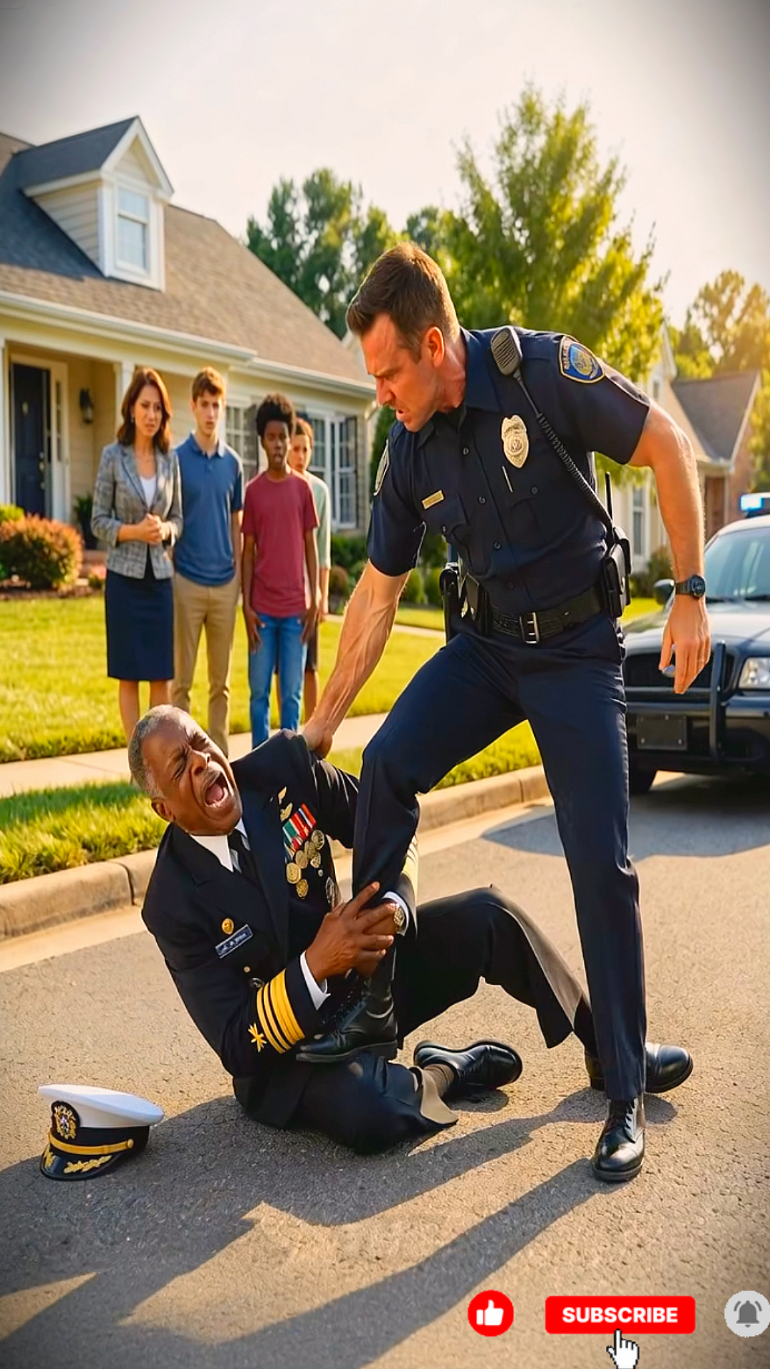 “HANDS ON THE GROUND—NOW!” The Cop Slammed a Decorated Black Admiral… Until One Pentagon Call Froze the Entire Street