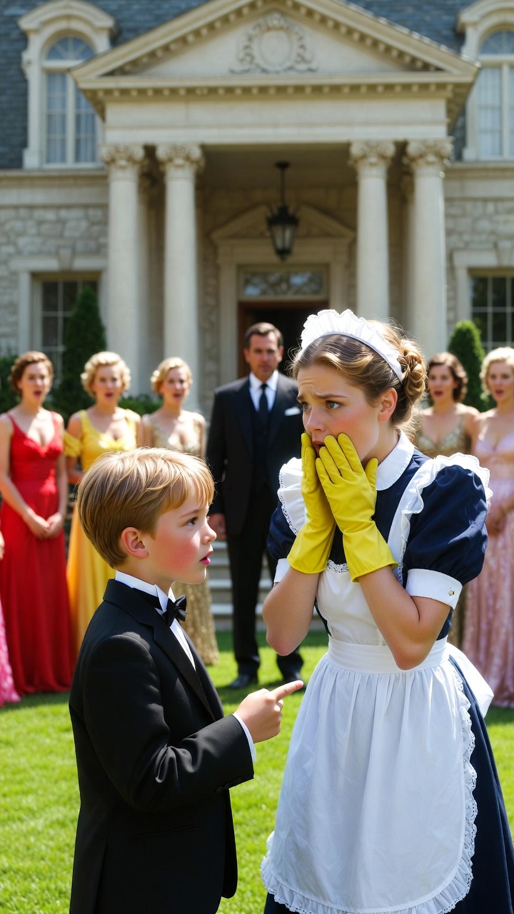 Billionaire Forces His Son to Choose a New Mom from 5 Millionaires—But the Boy Chooses the Cleaner and Shocks Everyone