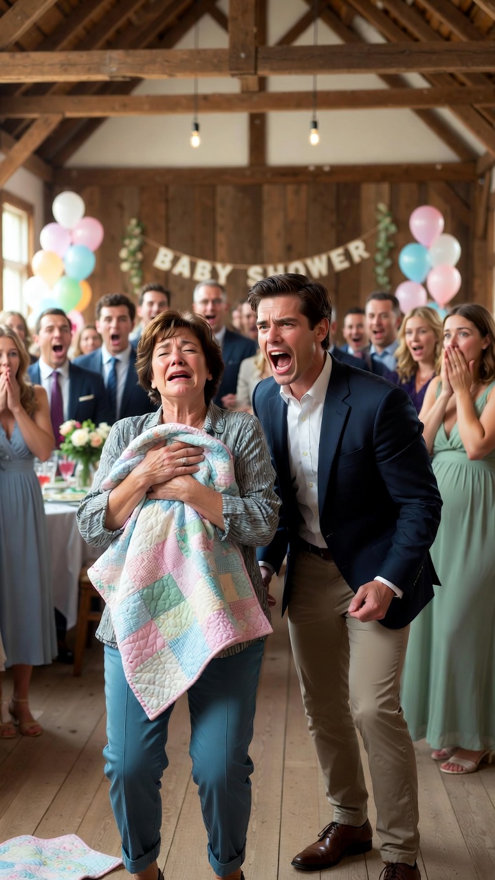He Dropped My Handmade Quilt Like Trash at My Daughter’s Baby Shower—The Next Morning, a $28 Million Secret Changed Everything