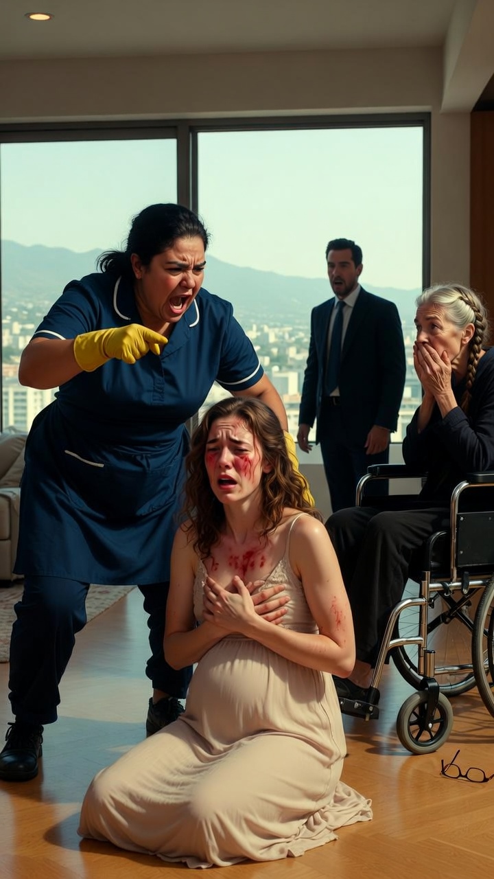 Don’t Touch Her Again!’ — The Day a Maid Stood Up to a Billionaire’s Wife and Exposed Everything