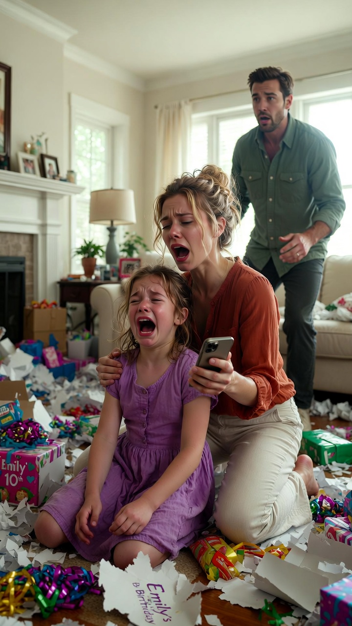 My Daughter Started Screaming After Opening Her Birthday Gift—Then My Husband Saw It and Whispered: ‘I Lied About Who She Really Is