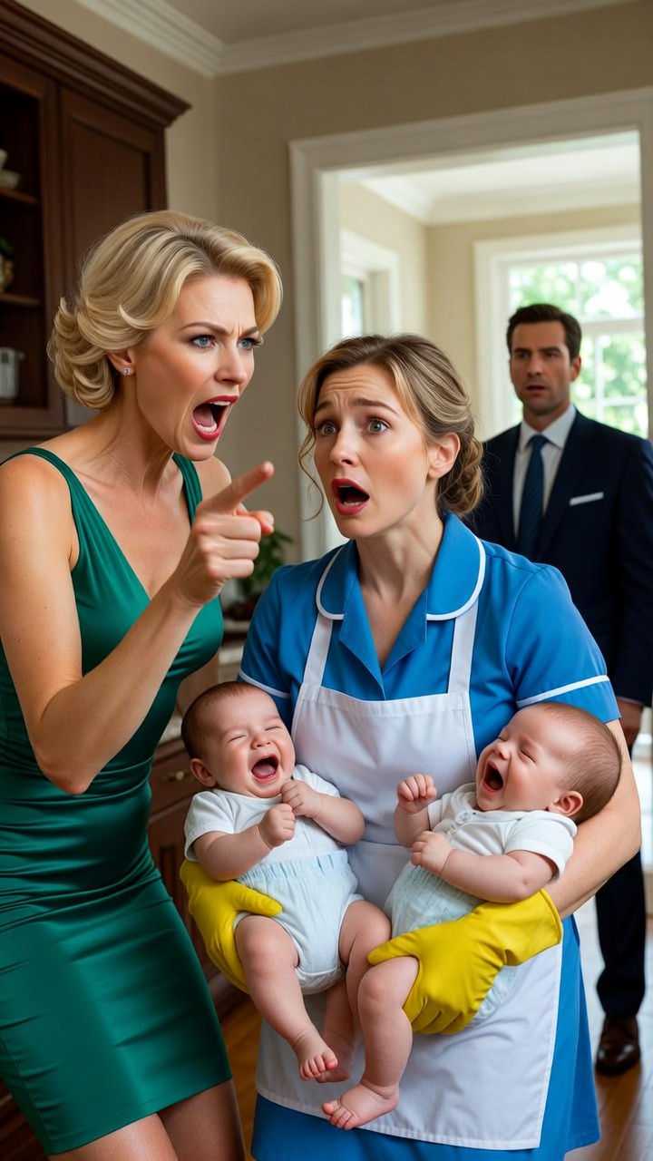 “Billionaire Cancels His Trip in Secret… What He Caught His Fiancée Doing to His Twin Babies Will Shock You”