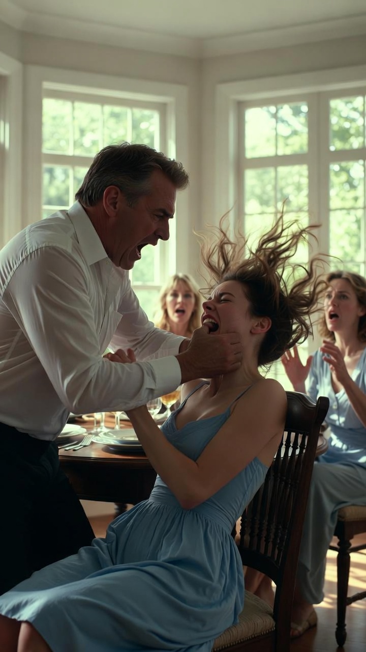 My Husband Slapped Me at Dinner—Then His Mother Whispered, ‘I Stayed… Don’t Be Me